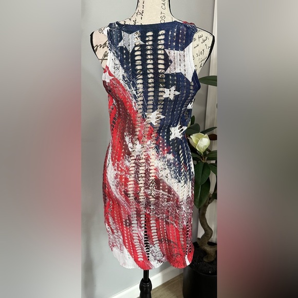 ❤️🤍💙 Patriotic Knit Tank Top Cover-Up❤️🤍💙 - Picture 8 of 12
